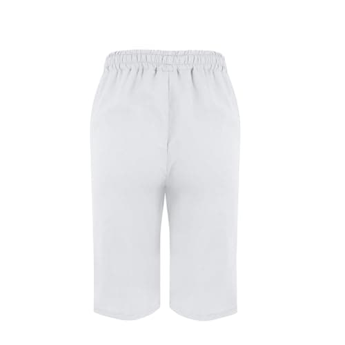 Lightweight Women's Knee-Length Bermuda Shorts in Linen with Pockets