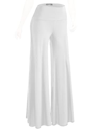 Johnny MBJ Women's Casual Comfy Wide Leg Palazzo Pants (XS~5XL)