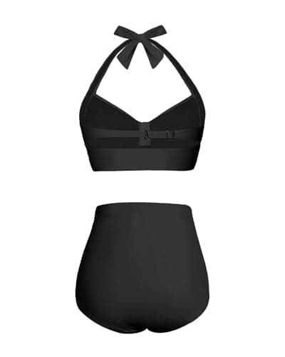 Women's High Waisted Bikini Set with Tummy Control