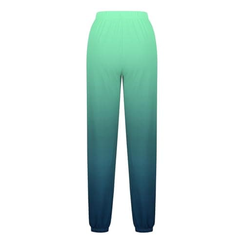 SMIDOW Women's Trendy Fall Gradient High-Waisted Jogger Pants