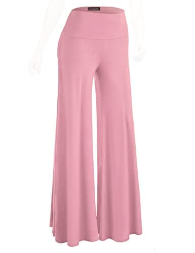 Johnny MBJ Women's Casual Comfy Wide Leg Palazzo Pants (XS~5XL)