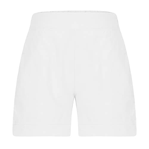 Yxzogd Women's Casual Cotton Linen High-Waist Bermudas with Pocket
