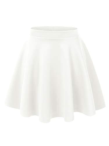 Women's Stretchy Flared Mini Skater Skirt XS-3XL Plus Size