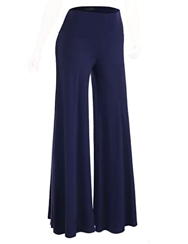 Johnny MBJ Women's Casual Comfy Wide Leg Palazzo Pants (XS~5XL)