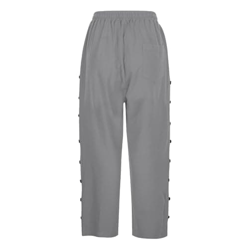 2025 Women's Lightweight Striped Linen Capri Pants