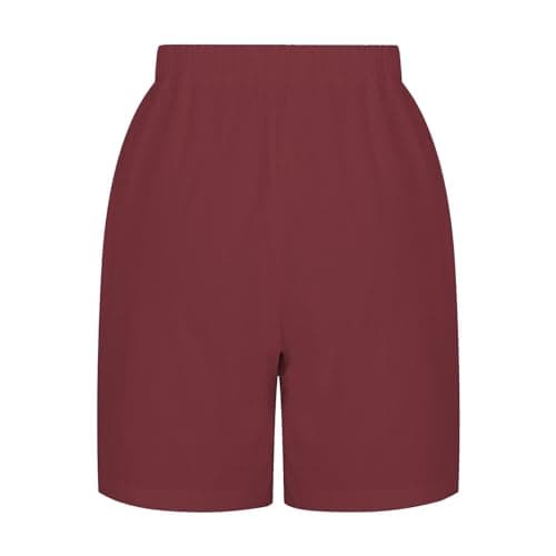 Yxzogd 2025 Women's Linen Shorts Summer Drawstring Bermuda Casual