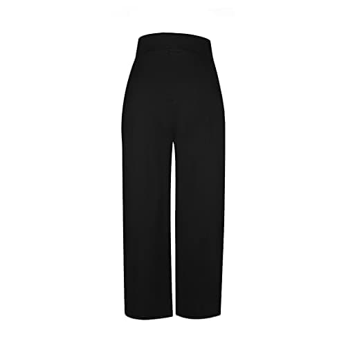 MESLIMA High-Waisted Wide Leg Stretch Palazzo Pants for Women
