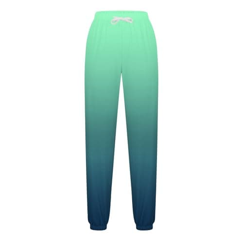 SMIDOW Women's Trendy Fall Gradient High-Waisted Jogger Pants