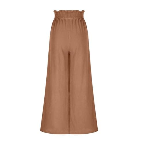Yxzogd Wide Leg Tie Bow Palazzo Pants for Women Summer Casual Dressy