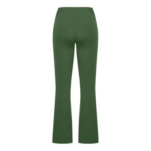Women's High Waist Flare Yoga Pants with Pockets & Tummy Control