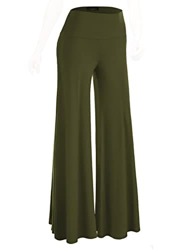 Johnny MBJ Women's Casual Comfy Wide Leg Palazzo Pants (XS~5XL)