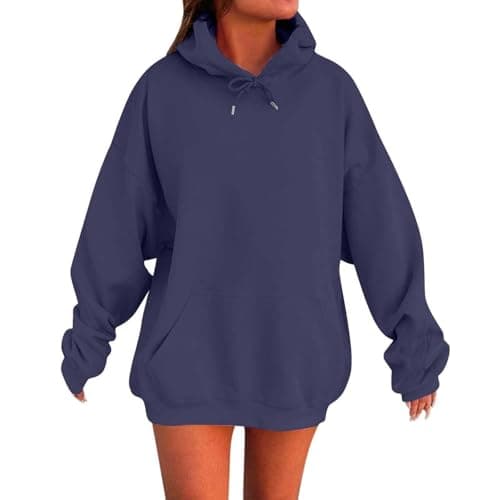 Cute Oversized Women's Winter Sweatshirt Pullover Top