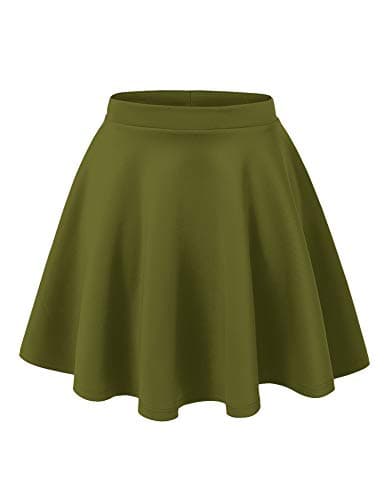 Women's Stretchy Flared Mini Skater Skirt XS-3XL Plus Size