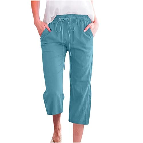 Yxzogd Women's 2025 Summer High Waist Crop Pant