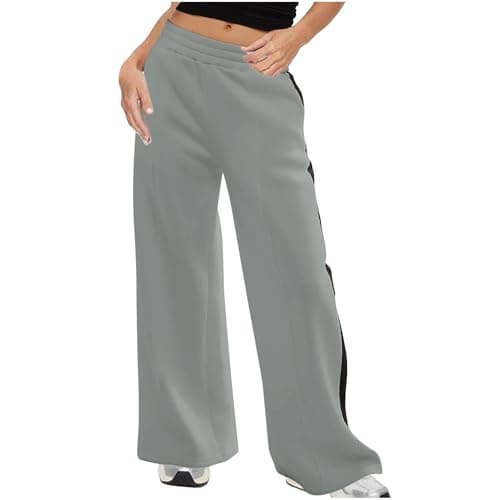 Yxzogd Women's High-Waisted Wide Leg Yoga Sweatpants with Pockets