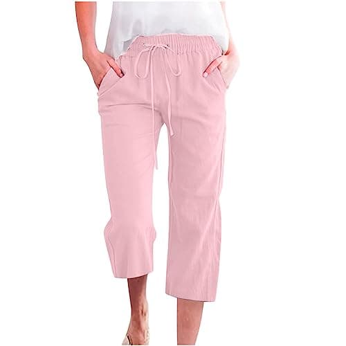 Yxzogd Women's 2025 Summer High Waist Crop Pant