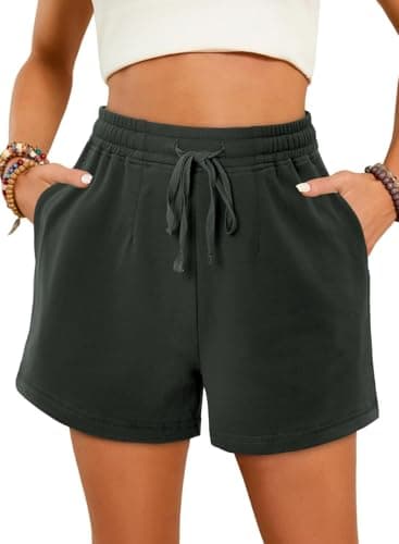 Angerella Women's Comfortable Elastic Waist Shorts with Pockets