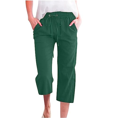 Yxzogd Women's 2025 Summer High Waist Crop Pant