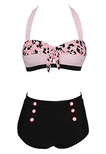 Retro Vintage Bikini Swimsuit for Women Plus Size