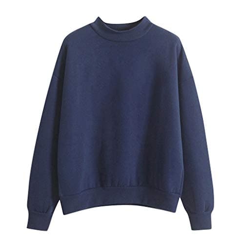 Trendy Women's Thick Solid Color Sweatshirt for Fall Winter Outdoor Activities