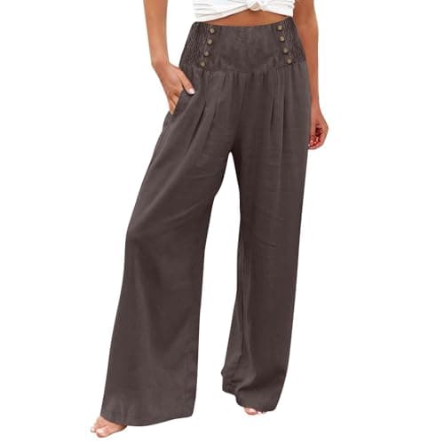 Flowy Wide Leg Palazzo Pants for Women