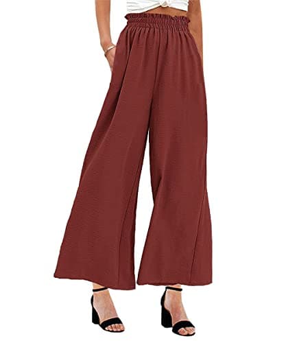 Women's High Waist Wide Leg Palazzo Pants