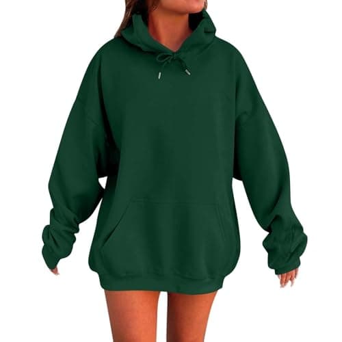 Cute Women's 2024 Oversized Christmas Sweatshirt with Pocket