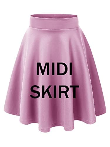 Women's Stretchy Flared Mini Skater Skirt XS-3XL Plus Size