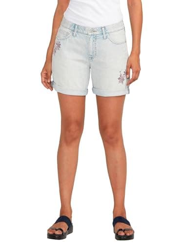 JAG Women's Alex Mid Rise Boyfriend Shorts