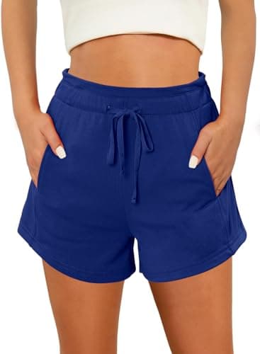 Angerella Women's Comfortable Elastic Waist Shorts with Pockets