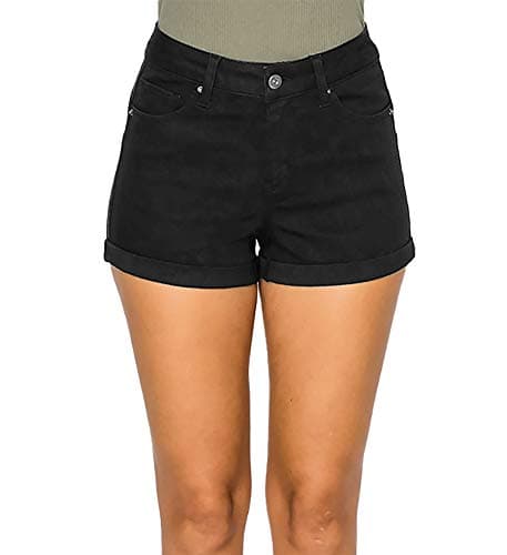 WAX JEAN High-Waisted Sustainable Denim Shorts - REPREVE I Love You