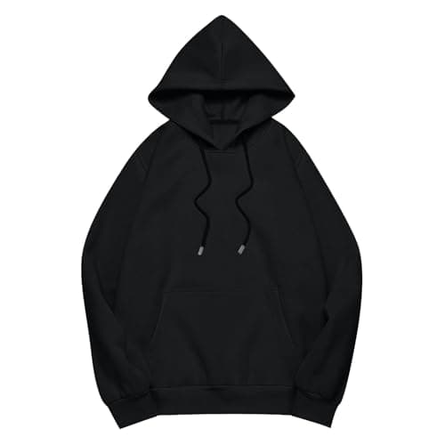 Xoxingysm Women's Oversized Hoodie with Solid Pocket Trendy Y2K Casual Tops