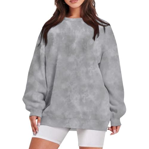 GOFULY Oversized Camo Pullover Sweatshirt for Women