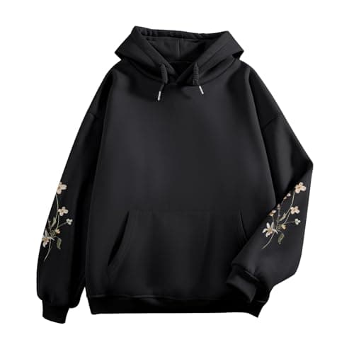 Sulayesh Women's Vintage Floral Hoodie - Cute Boho Sweatshirt