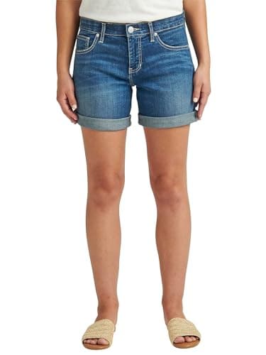 JAG Women's Alex Mid Rise Boyfriend Shorts
