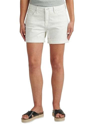 JAG Women's Alex Mid Rise Boyfriend Shorts