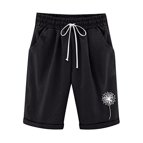 Plus Size Lightweight Bermuda Shorts for Women Trendy Beach Casual