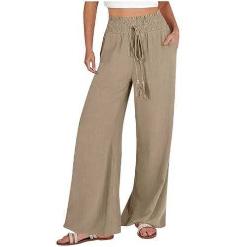 Flowy Wide Leg Palazzo Pants for Women
