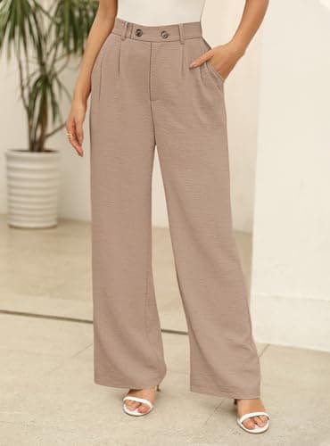 Angerella Women's Wide Leg Business Casual Trousers