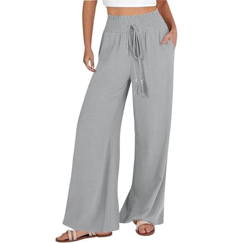 Flowy Wide Leg Palazzo Pants for Women