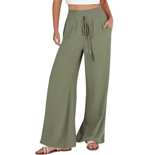 Flowy Wide Leg Palazzo Pants for Women