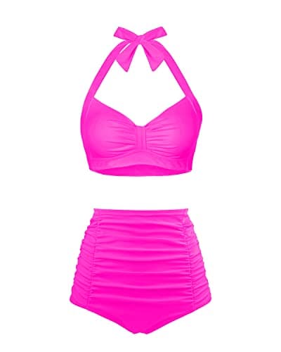 Women's High Waisted Bikini Set with Tummy Control