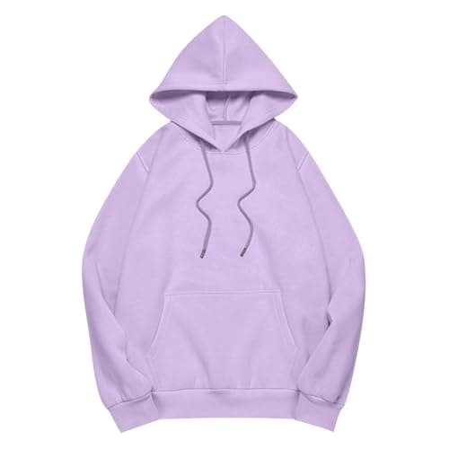 Xoxingysm Women's Oversized Hoodie with Solid Pocket Trendy Y2K Casual Tops