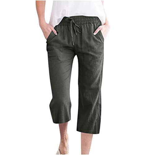 Yxzogd Women's 2025 Summer High Waist Crop Pant