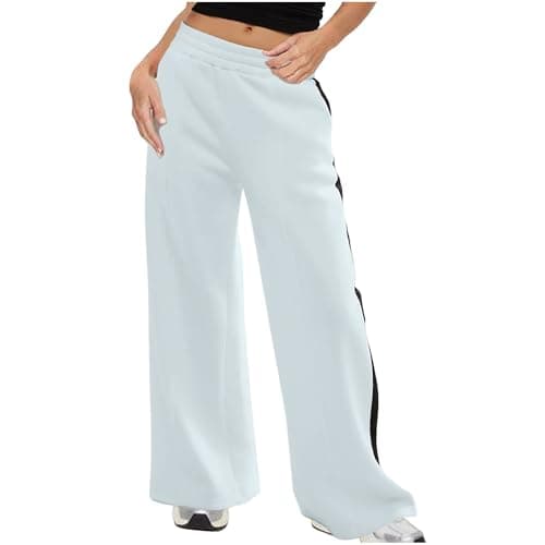 Yxzogd Women's High-Waisted Wide Leg Yoga Sweatpants with Pockets