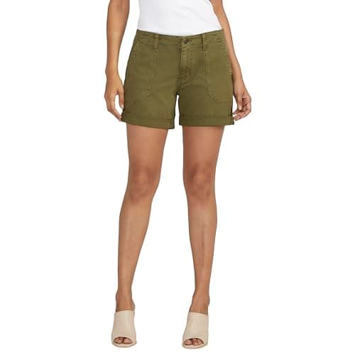 JAG Women's Alex Mid Rise Boyfriend Shorts