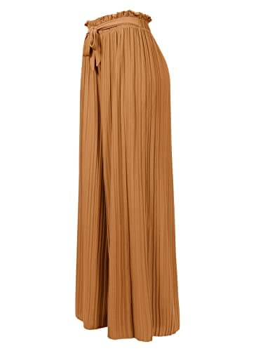 Olivia Women's Ribbon Tie Chiffon Palazzo Pants
