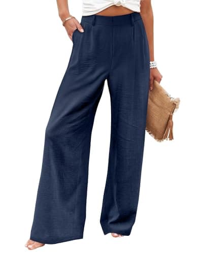 Angerella Women's Wide Leg High Waisted Work Pants