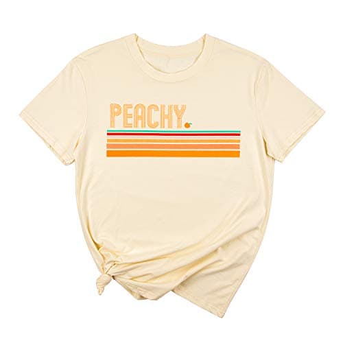 Just Peachy Women's Casual Graphic Tees