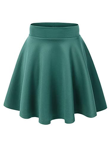 Women's Stretchy Flared Mini Skater Skirt XS-3XL Plus Size